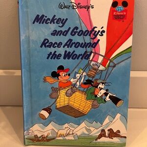 Disney's Mickey and Goofy Adventure Book vintage 1984